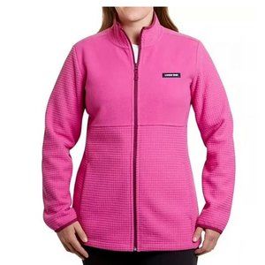 NWT Land's End Women's Long Sleeve Full Zip Grid Fleece Jacket Small